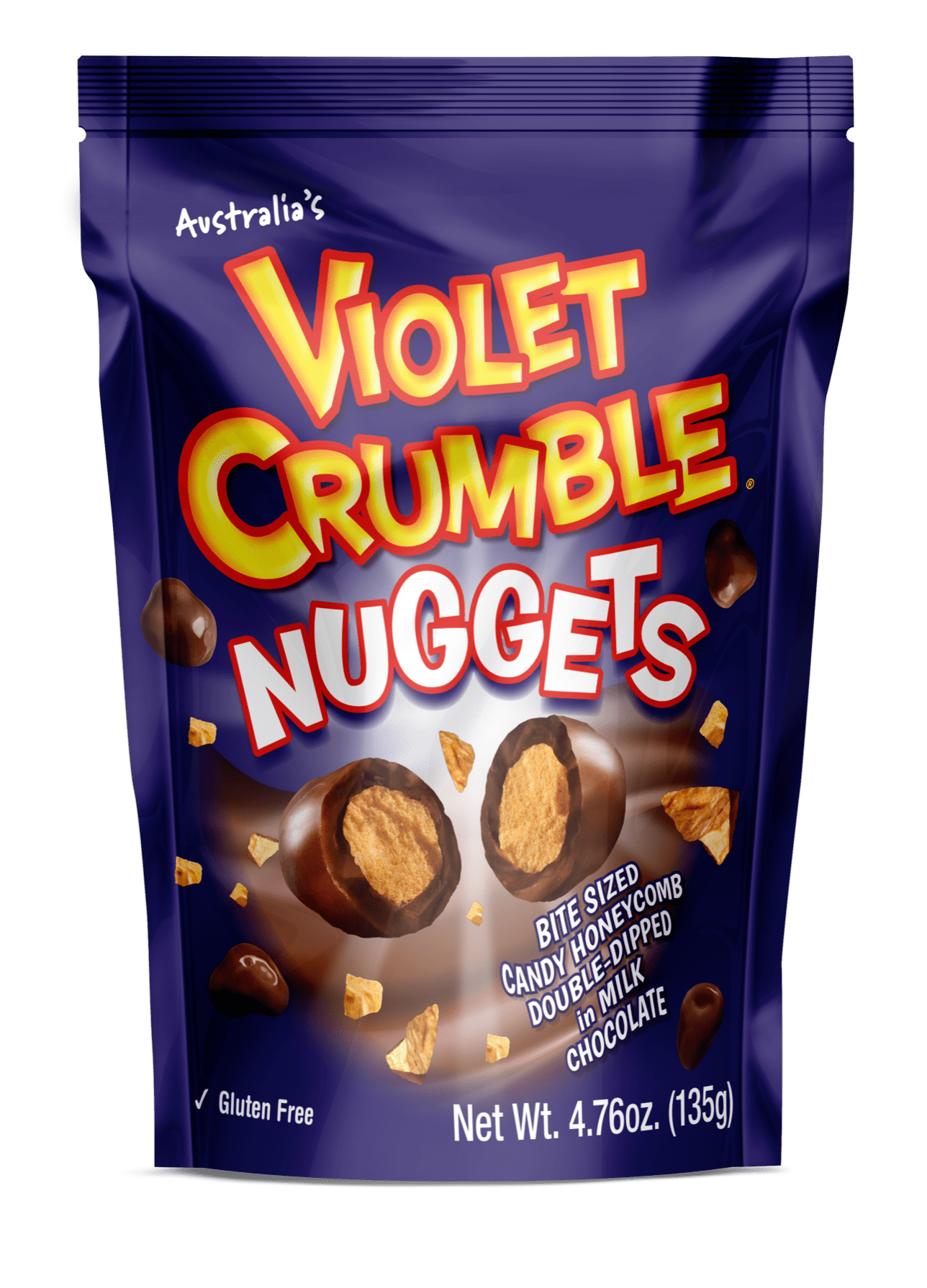 Violet Crumble Nuggets Bag Lolli and Pops