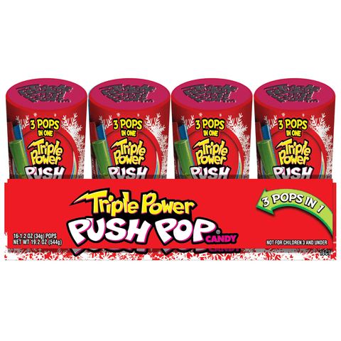 Lolli and Pops Novelty Triple Power Push Pop