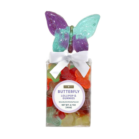 Lolli & Pops L&P Collection Butterfly Lollipop & Gummy Set