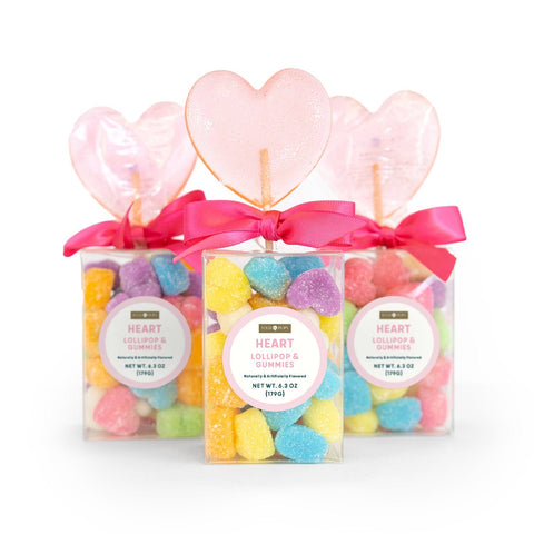 Lolli & Pops L&P Collection Heart Lollipop & Gummy Set